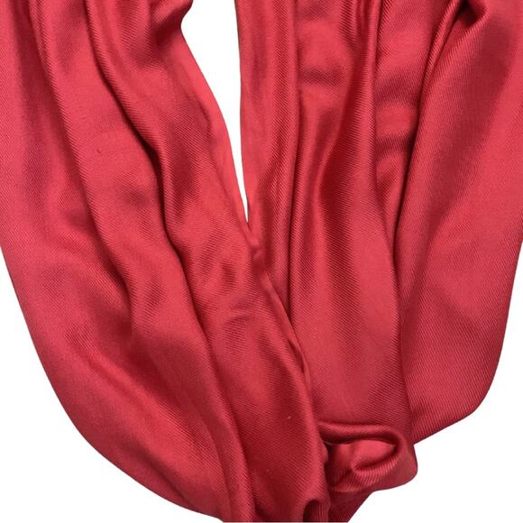 3/$35 World Market Pink Red Infinity Scarf Colorful Neck Fall Winter - Picture 5 of 9